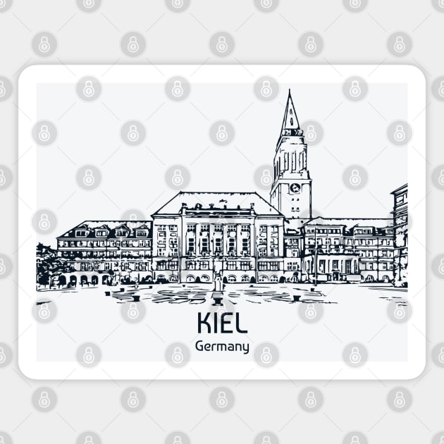Kiel - Germany Magnet by Lakeric